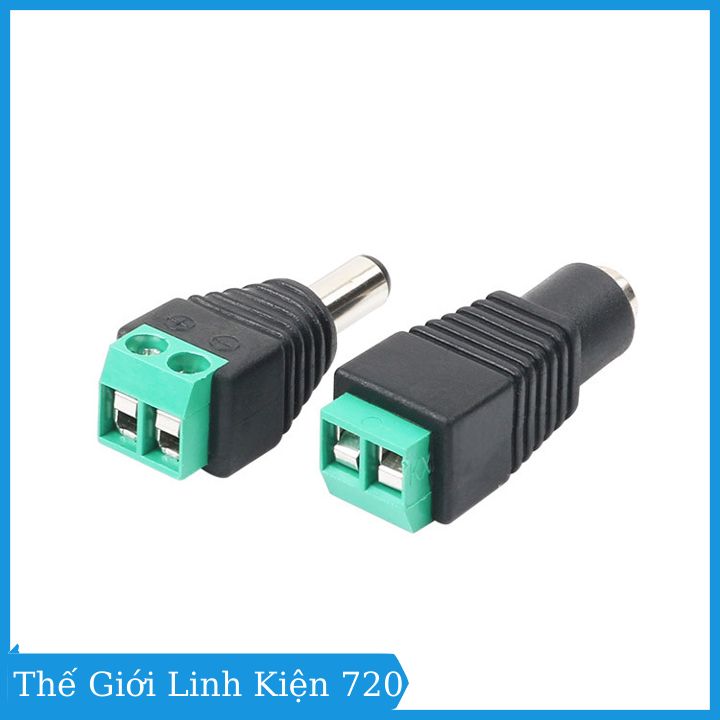 Jack nối nguồn DC đực 5.5x2.1mm