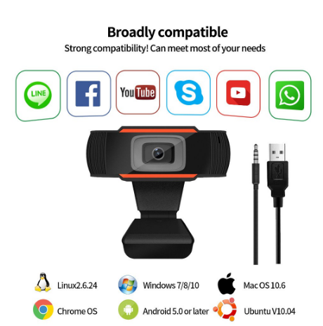 Usb web cam 1080p 720p webcam hd 1080p megapixel pc camera với hấp thụ microphone mic cho skype cho android tv xoay máy tính máy ảnh