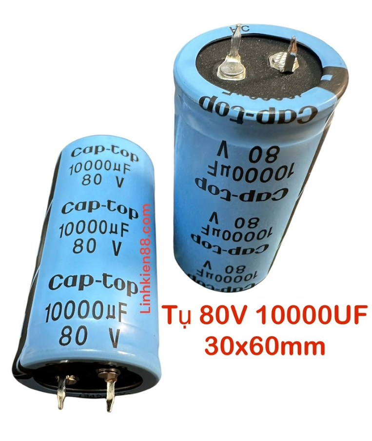 Tụ audio amly cap-top 80v 10000uf 30x60mm mới