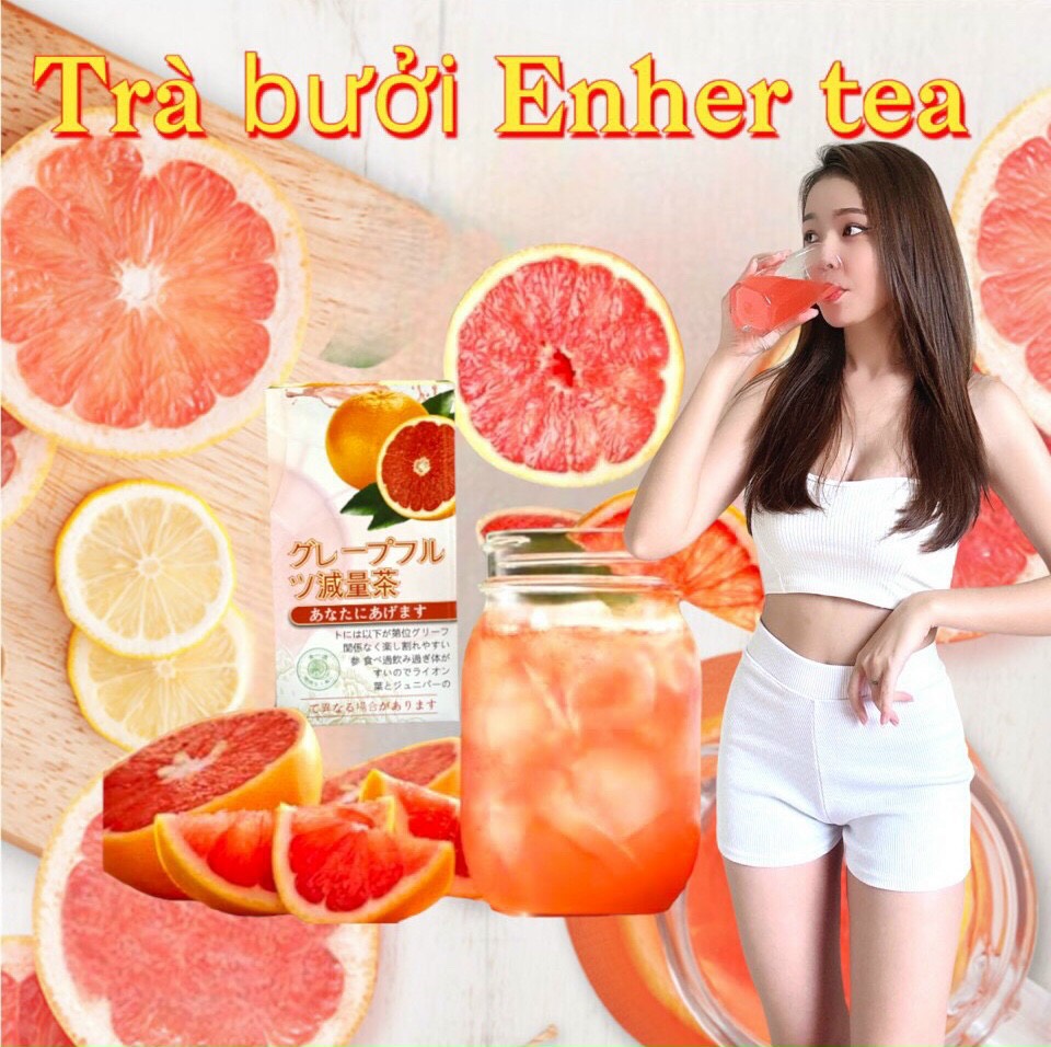 TRÀ BƯỞI ENHERB TEA NHẬT BẢN HỘP 20 gói