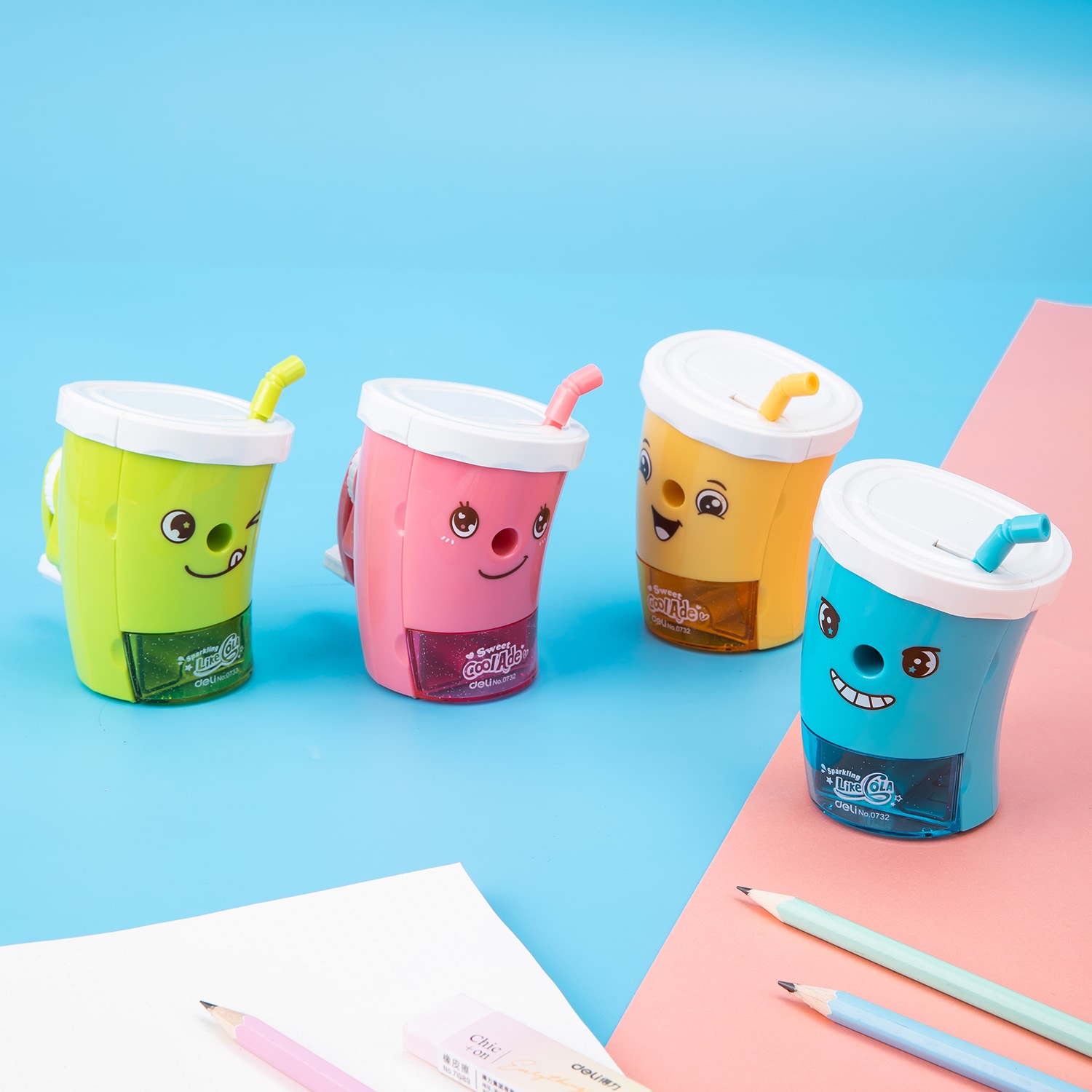 (1 Cái) Gọt chì quay tay hình cốc Deli E0732