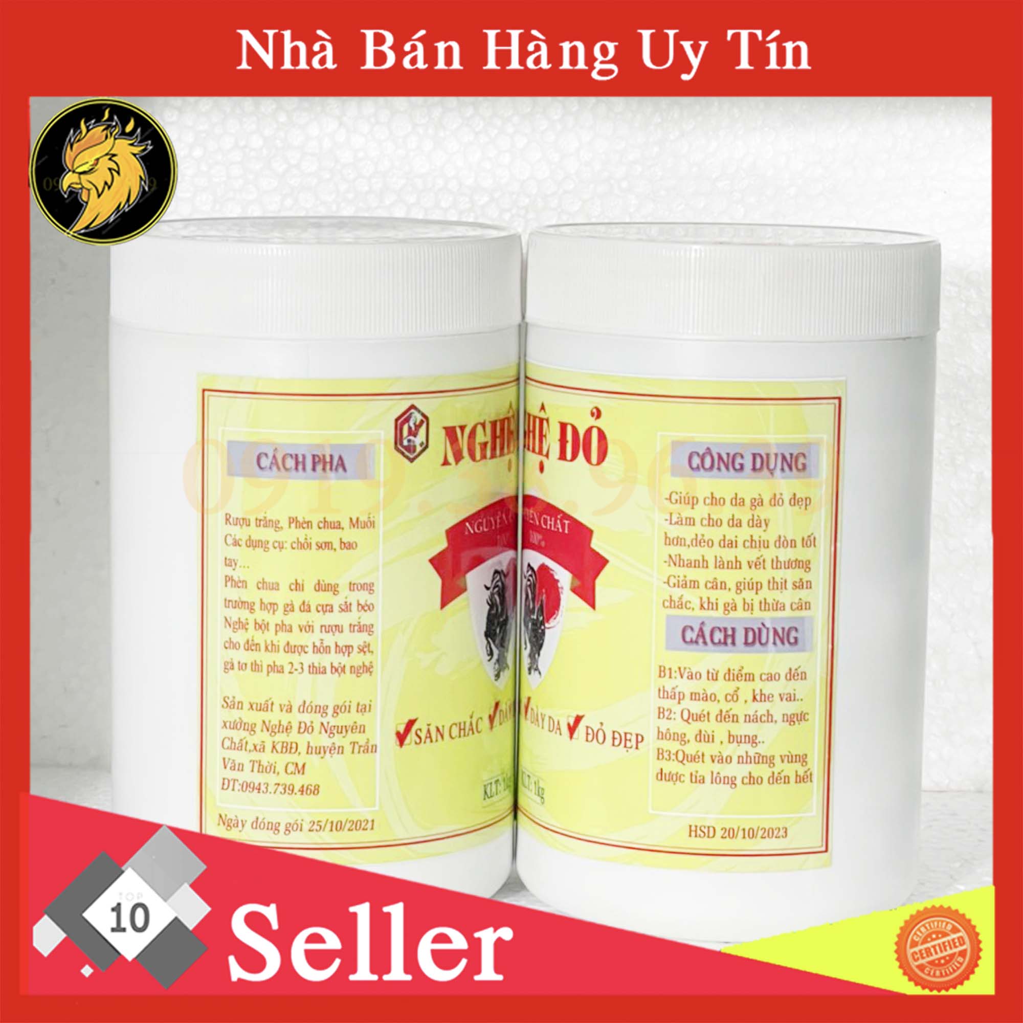 Nghệ đỏ nguyên chất 100gam cho gà đá