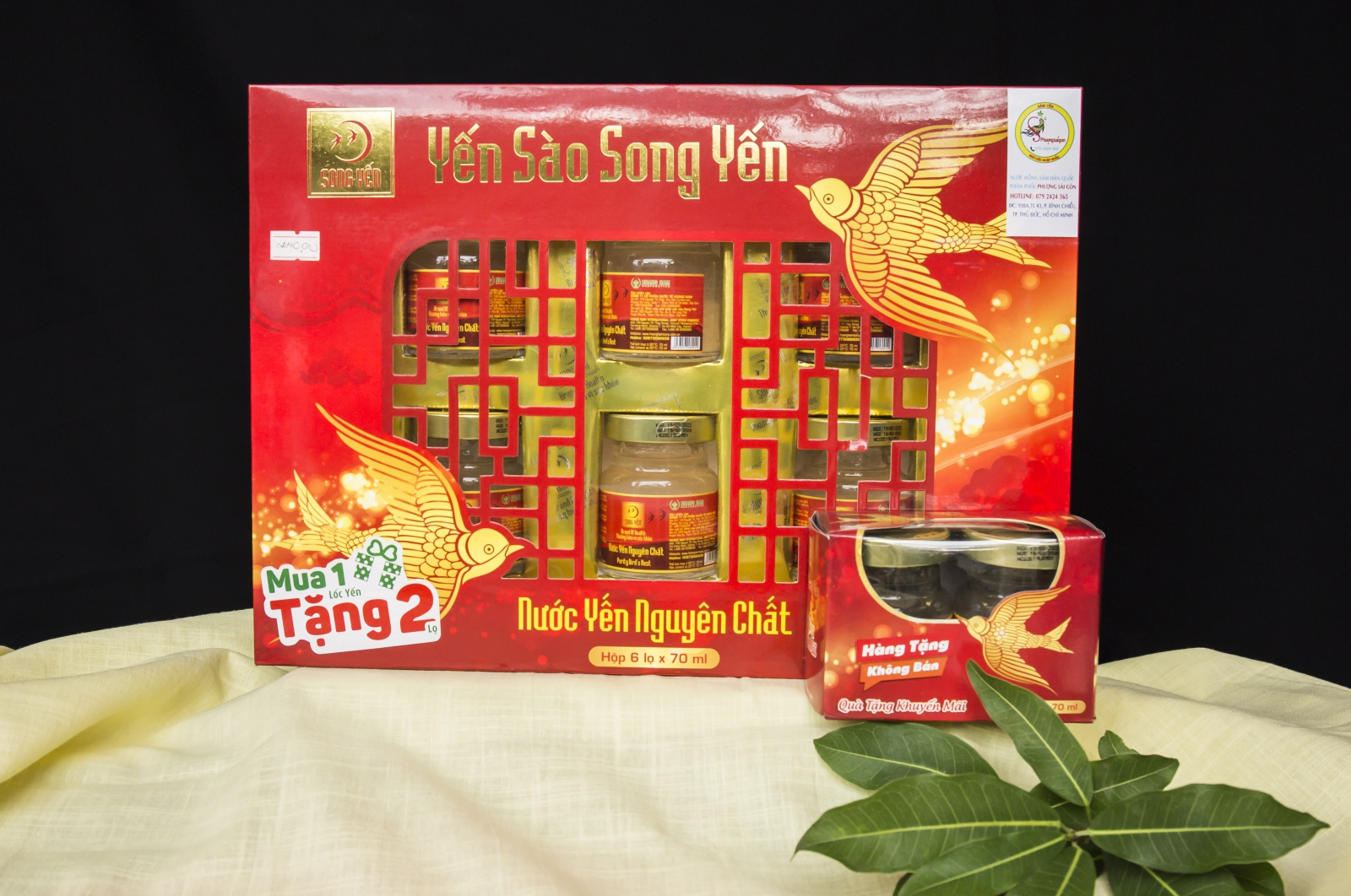 YẾN SÀO SONG YẾN  Mua 1 Hộp Tặng 2 Lọ