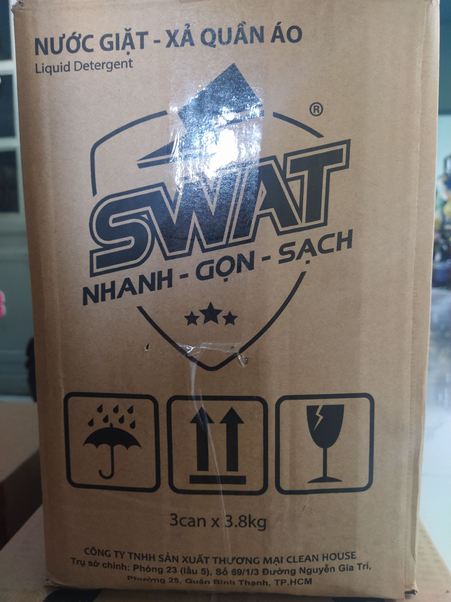 Nước giặt xả SWAT 3.8Kg (Đen-5 in 1)