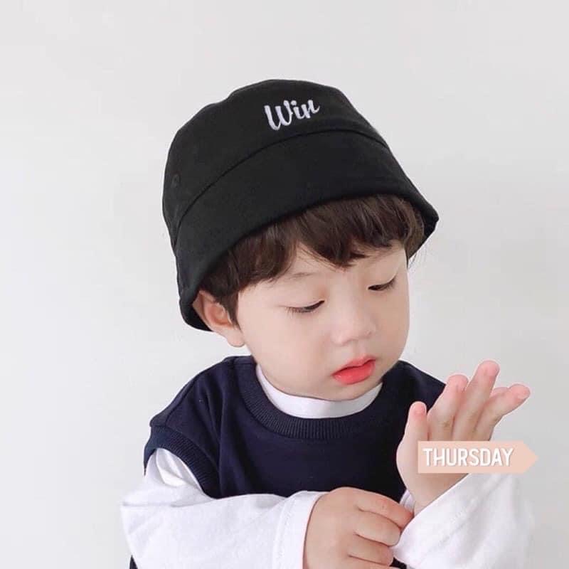 Mũ Bucket Thêu Tên cho Bé, Nón Vành Cụp Thêu Tên riêng cho bé ( Hàng Loại 1 có 2 size ) Mũ thêu ngay trả đơn trong ngày cho bé trai bé gái
