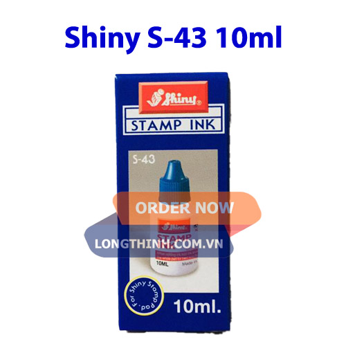 [HCM]Mực dấu Shiny (xanh dương/đỏ/đen/xanh lá) 10ml