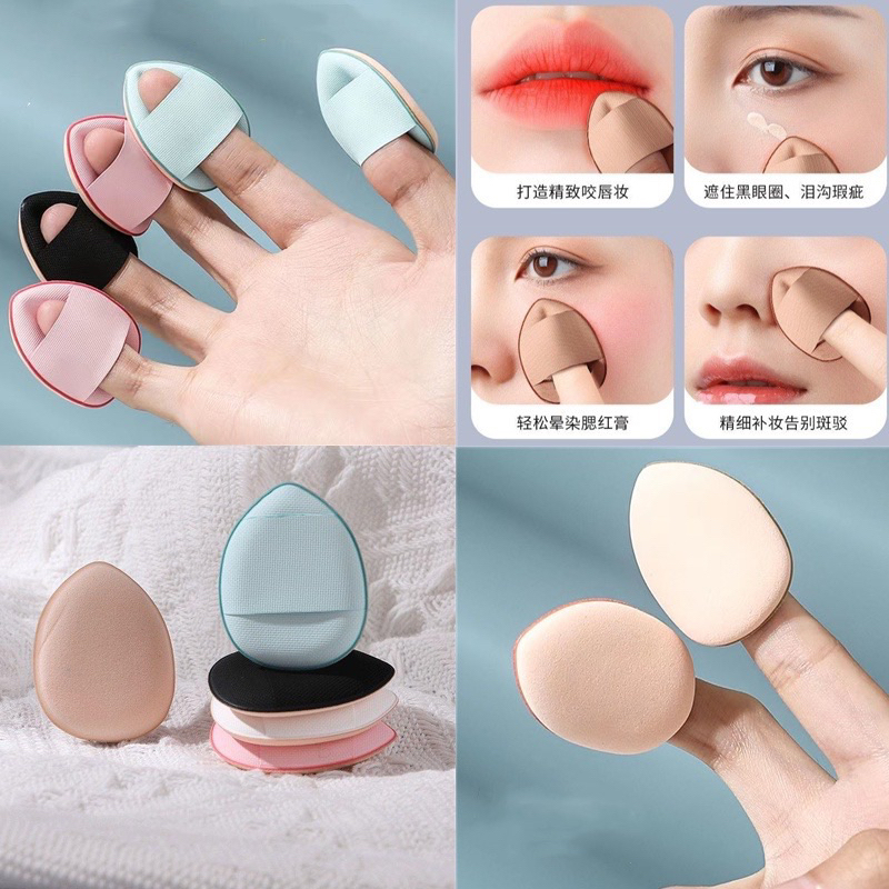 Bông phấn mini xỏ ngón tay đánh phấn má mắt môi thanhcosmetics
