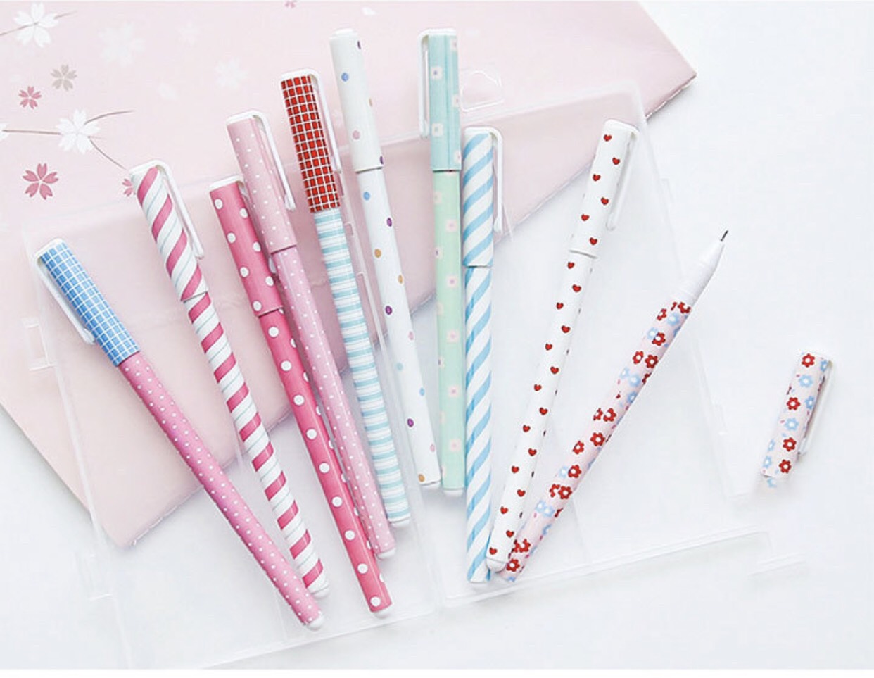[HCM]Set bút nước họa tiết dễ thương (mực màu đen)
