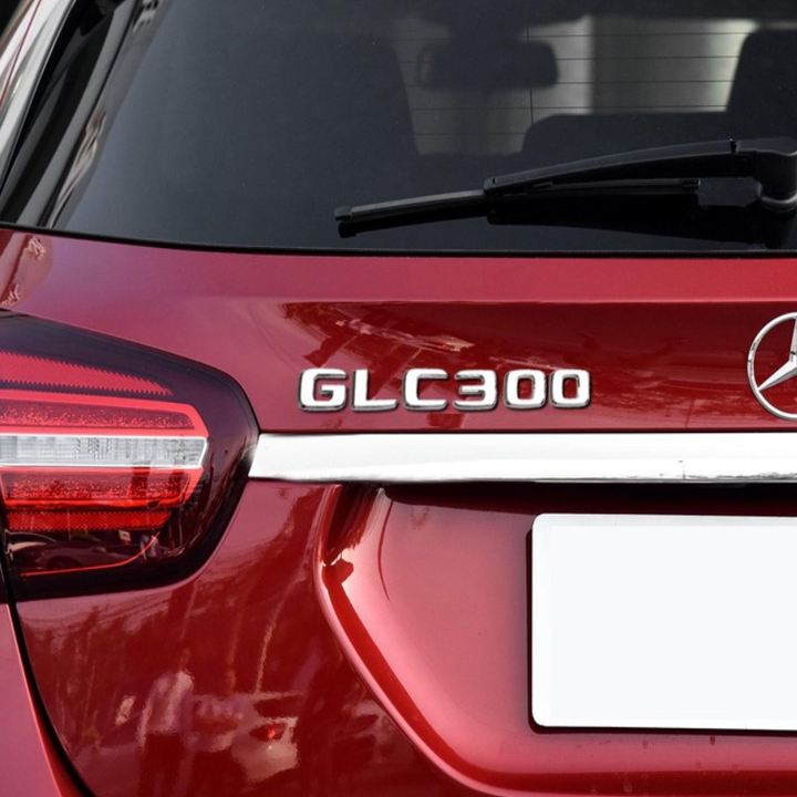 Decal tem chữ GLC300 dán đuôi xe ô tô