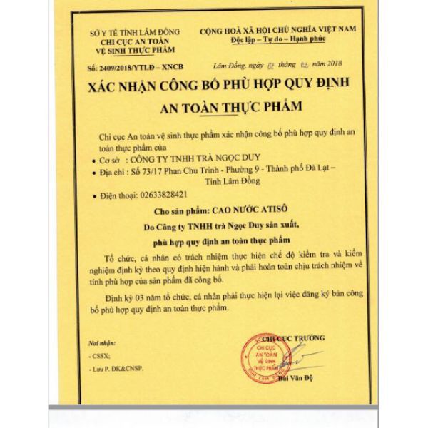 1 kg cao mềm atiso Ngọc Duy đặc sản Đà Lạt
