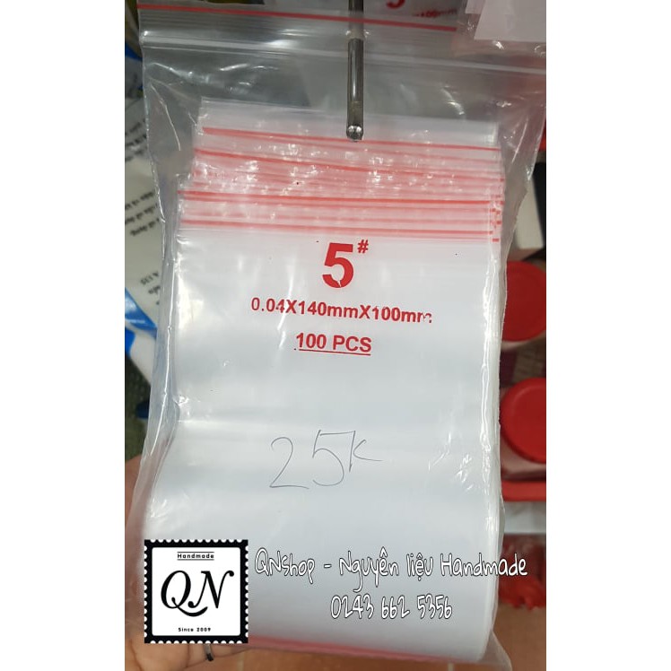 túi zip số 5 (100 cái)