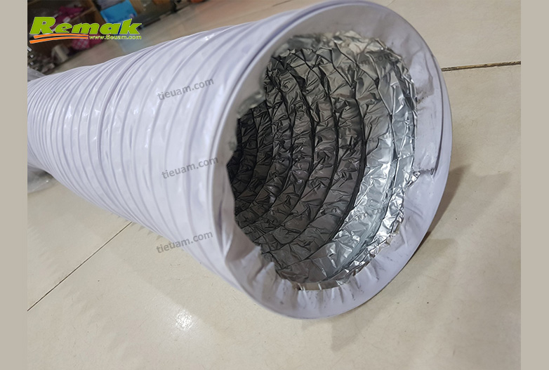 Ống gió mềm 2 lớp D150  hút mùi, hút bụi...