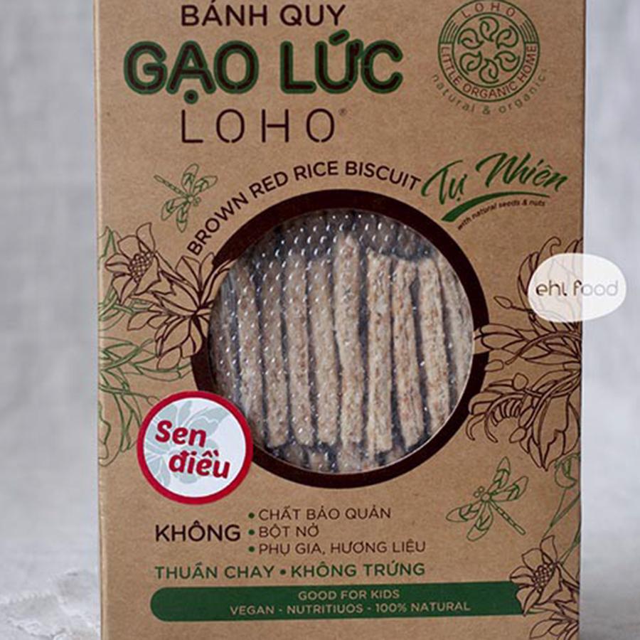 Bánh Quy Gạo Lứt Loho (Sen Điều)