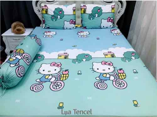 Drap Lụa Tencel 5 Món + Mền
