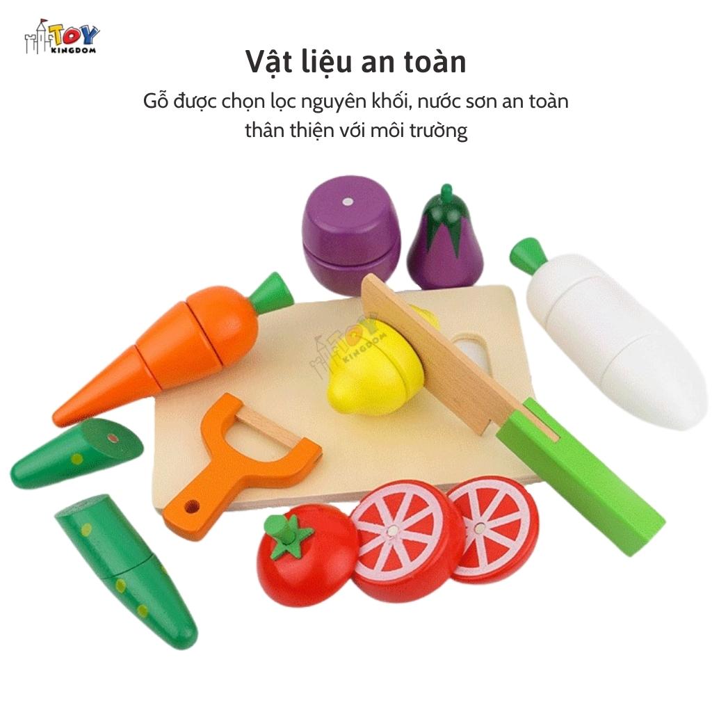 Đồ Chơi Cắt Hoa Quả Nam Châm Bằng Gỗ