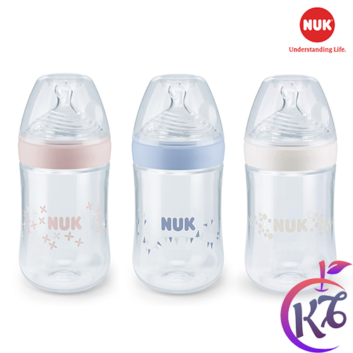 Bình sữa nuk cổ rộng nature sense nhựa pp 260ml ty silicone 1m - nu21495 - binh sua co rong cho be