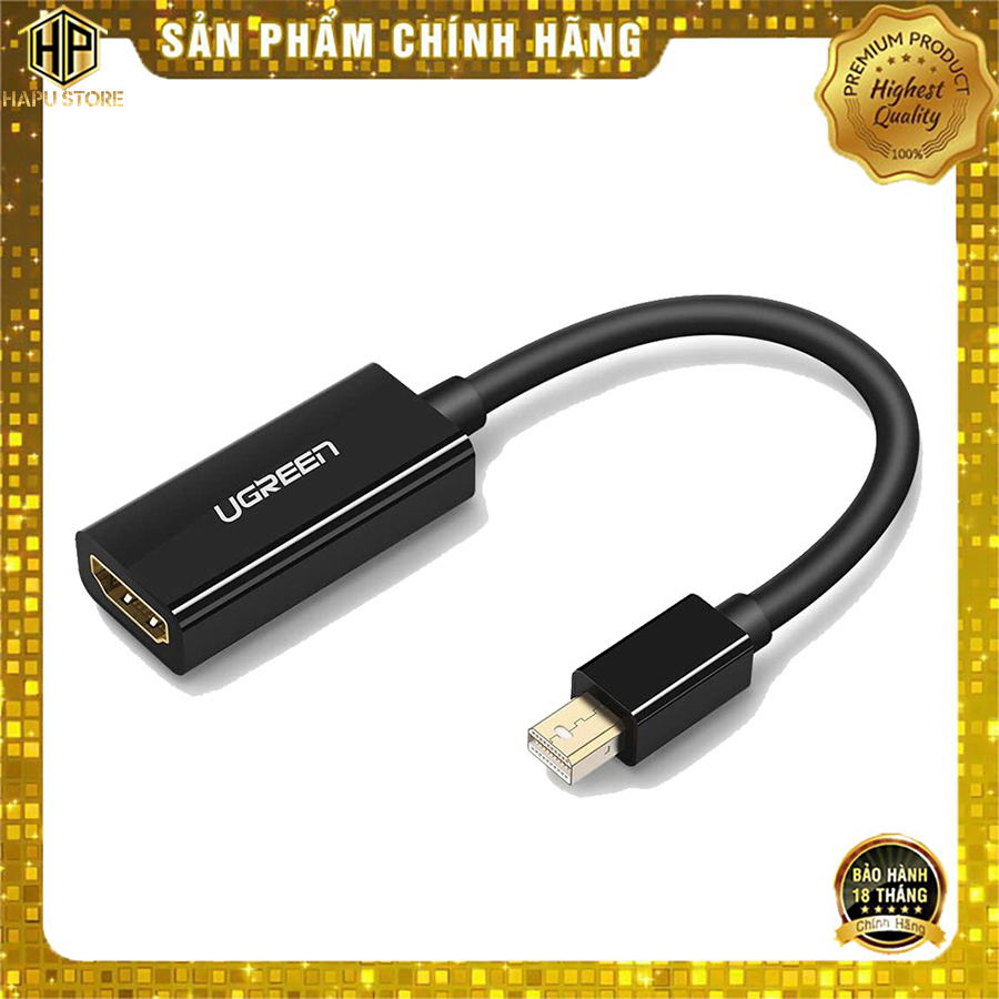 Cáp Mini Displayport sang HDMI Ugreen 10461 độ phân giải Full HD  - Hapustore