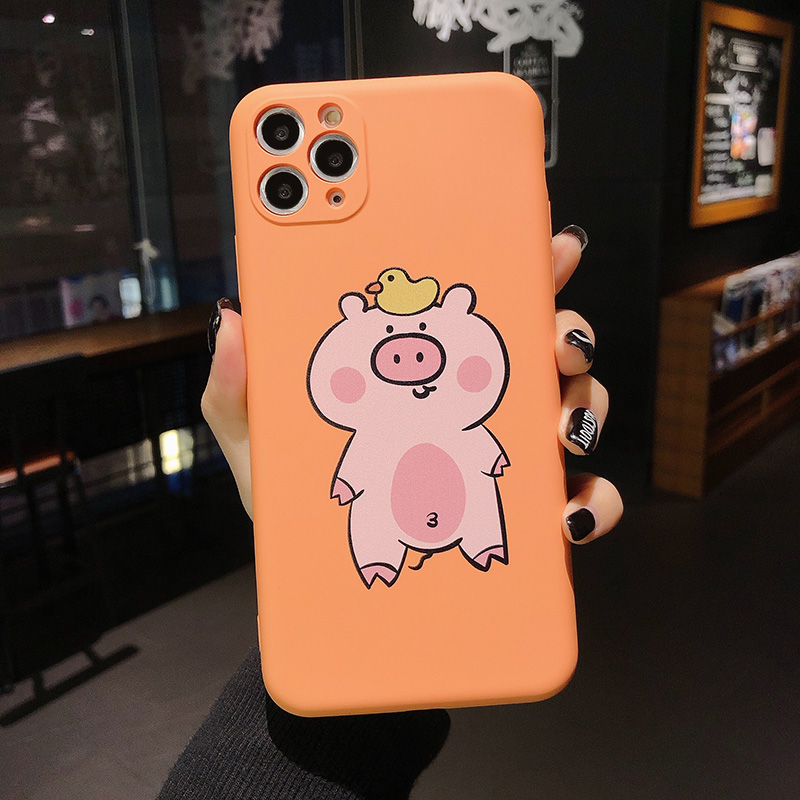 Ốp Lưng Silicon Màu Bảo Vệ CAMERA Animals
