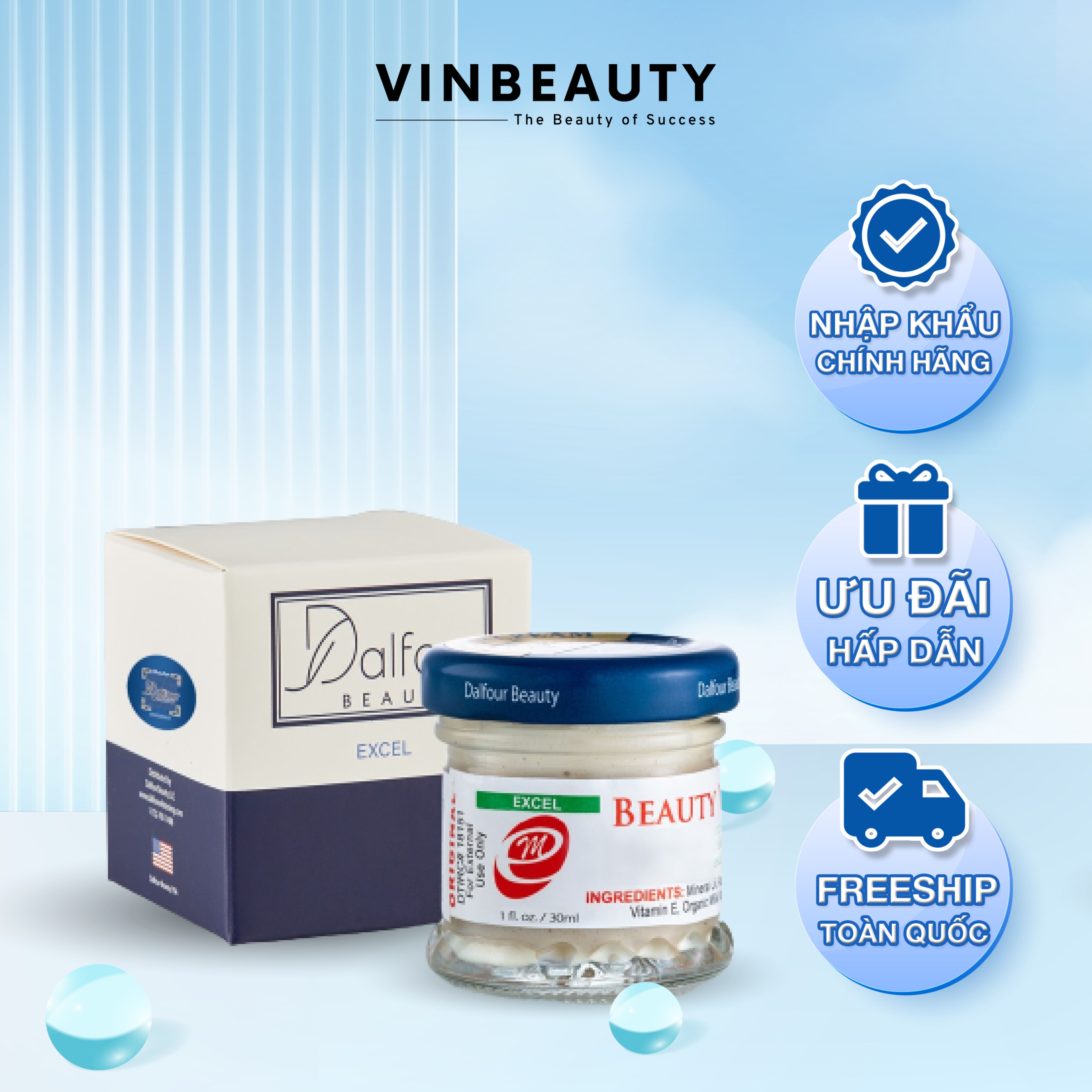 Kem dưỡng trắng da ngày đêm mờ thâm nám st dalfour beauty white cho da trắng mịn