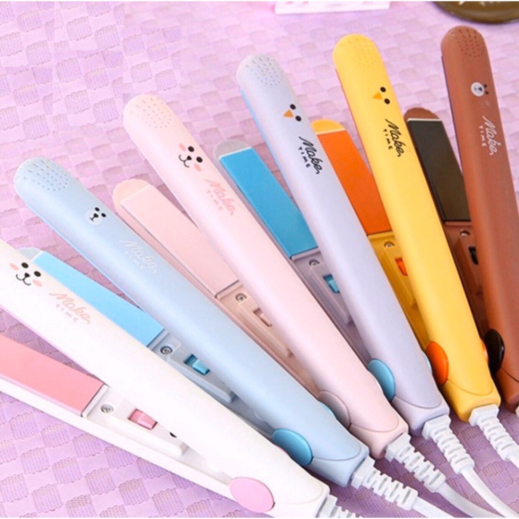 Máy Ép, Duỗi Tóc Mini Full Box Tiện Lợi Cầm Tay Du Lịch