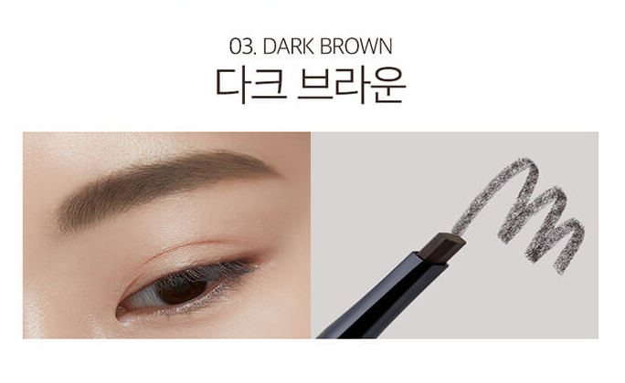 Chì kẻ mày 2 đầu dễ kẻ vdivov mega brow pencil auto 0.35g