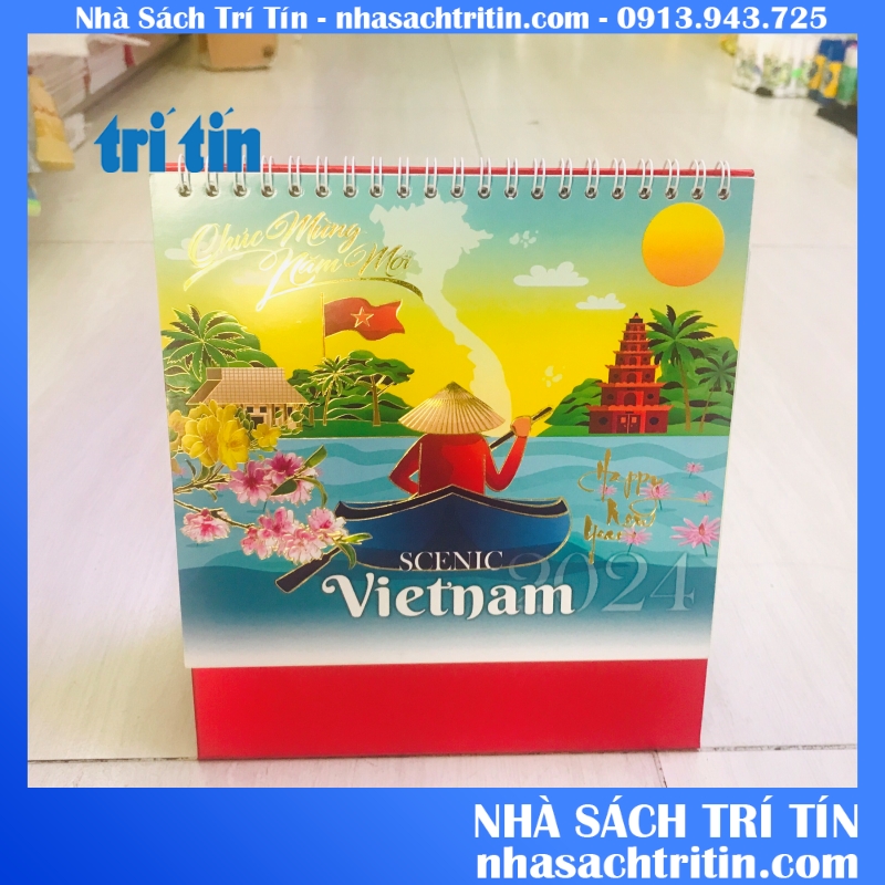 Lịch để bàn 2024 chữ A
