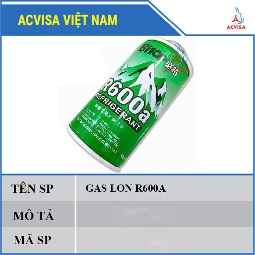 Combo 2 Gas lon R600a