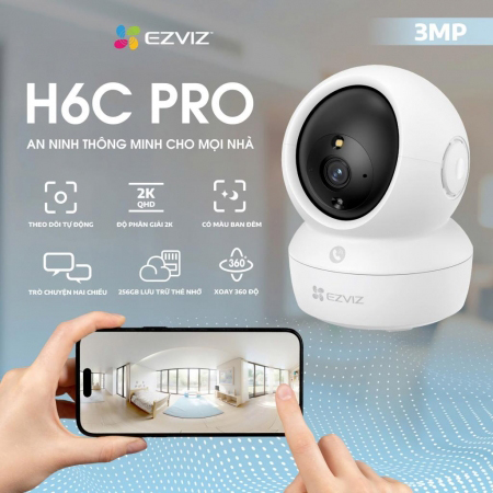 Ezviz H6C Pro 3Mp 2K Wifi Ip Camera