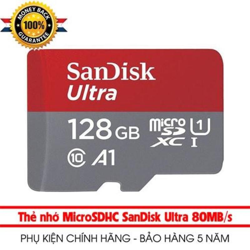 Thẻ Nhớ MicroSDXC SanDisk Ultra 128GB 80MB/s (New) + Adapter