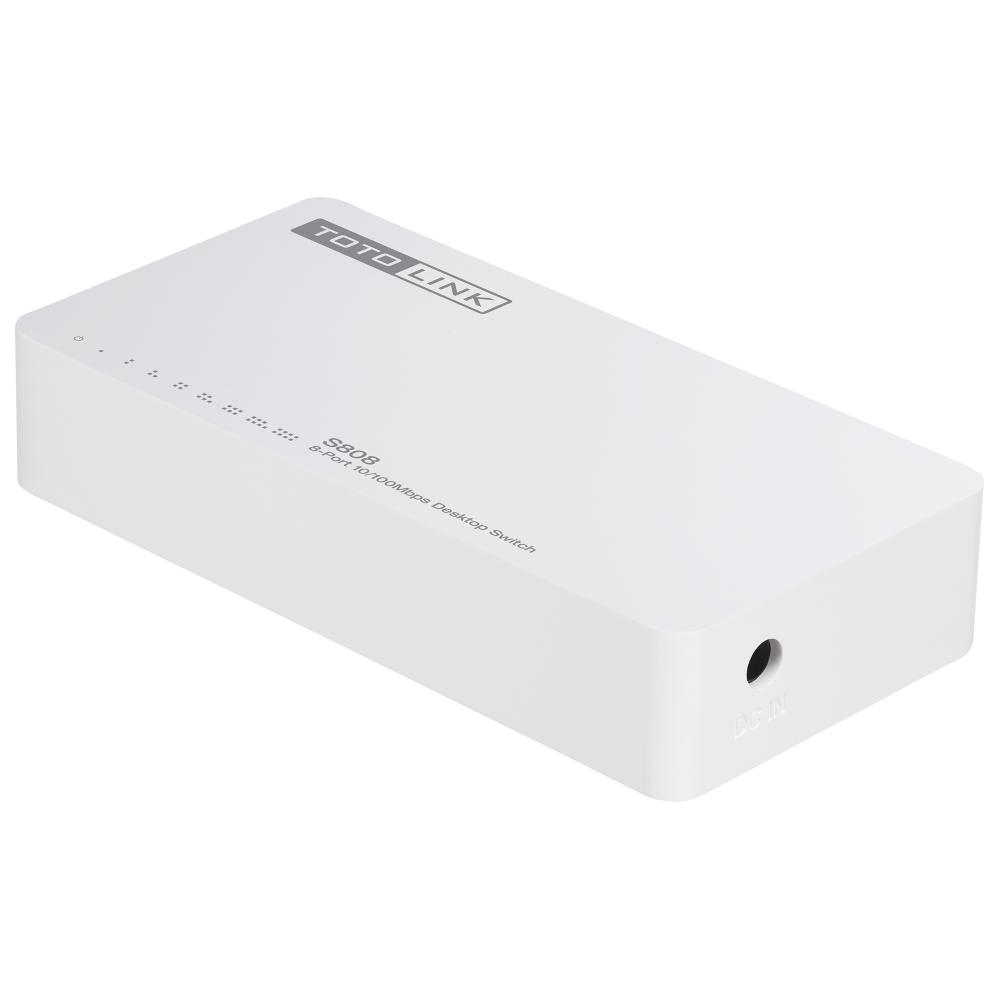 [HCM]Switch 8 cổng 10/100Mbps TOTOLINK S808 - Hãng phân phối chính thức