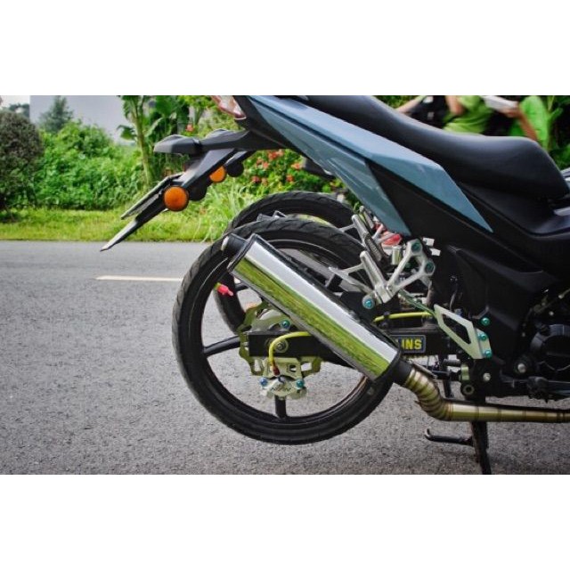 Pô CBR Redleo logo RL Ex150 Winner Sonic Satria Raider