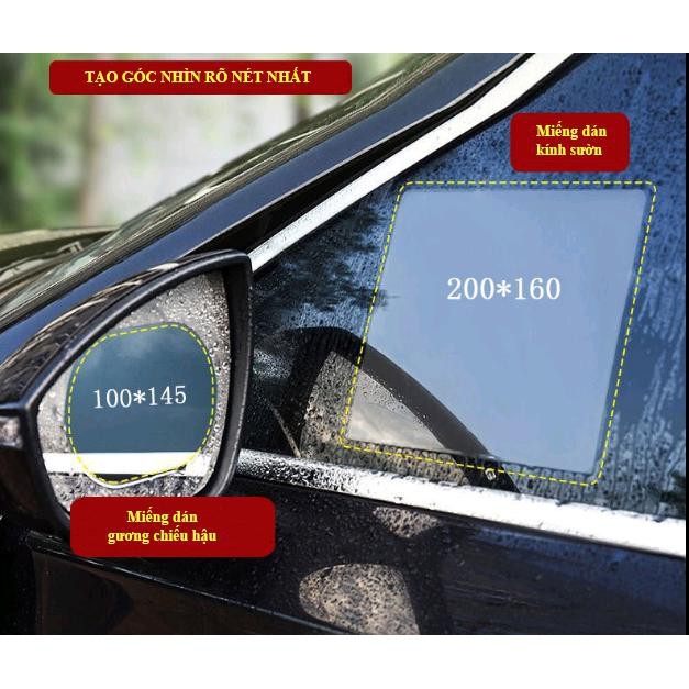 Miếng Dán Chống Đọng Nước Kính Bên Ô tô