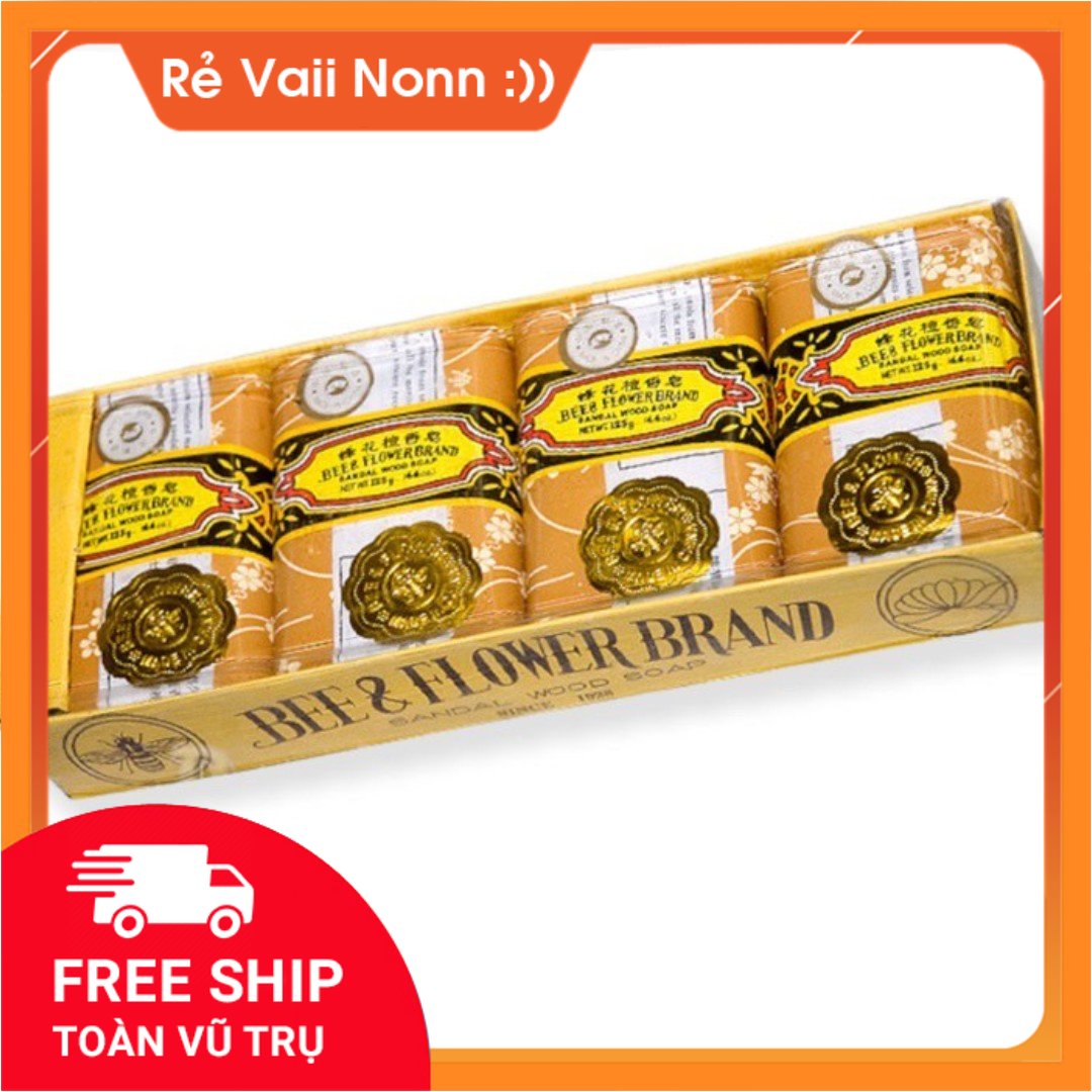 Xà phòng trầm con ong bee and flower brand 125g sạch sâu , mát da , hương thơm dễ chịu , lưu hương lâu trên cơ thể