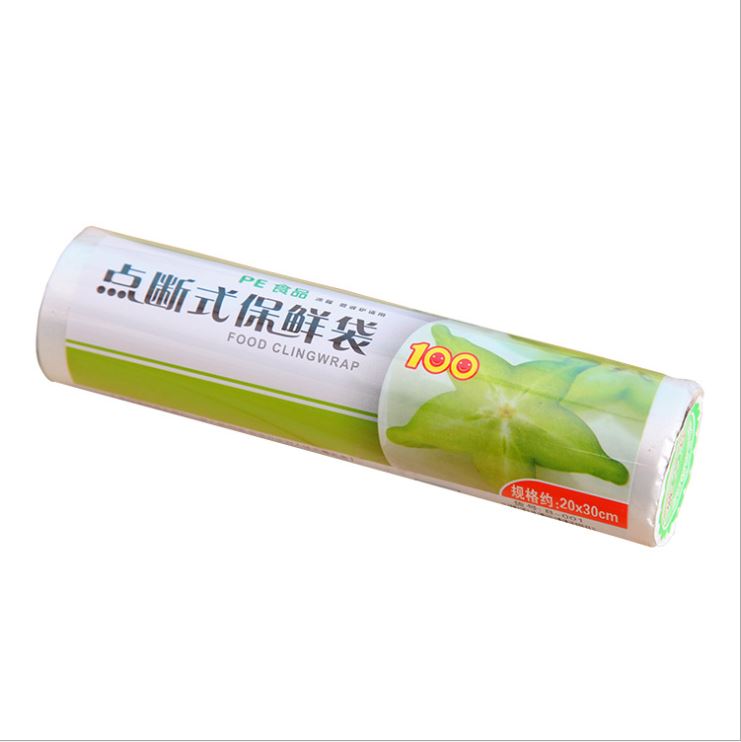 Cuộn 50 túi nilon đựng thực phẩm tự phân hủy