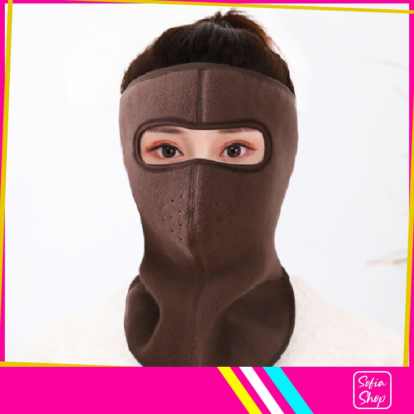 Khẩu Trang Ninja Có Kính Chống Nắng Chống Bụi Nam Nữ Vải Nỉ Che Kín Mặt HNX18 - Khau Trang Ninja Co Kinh Chong Bui Chong Nang Chong Ret Nam Nu Vai Ni Che Kin Mat - ShopSofia