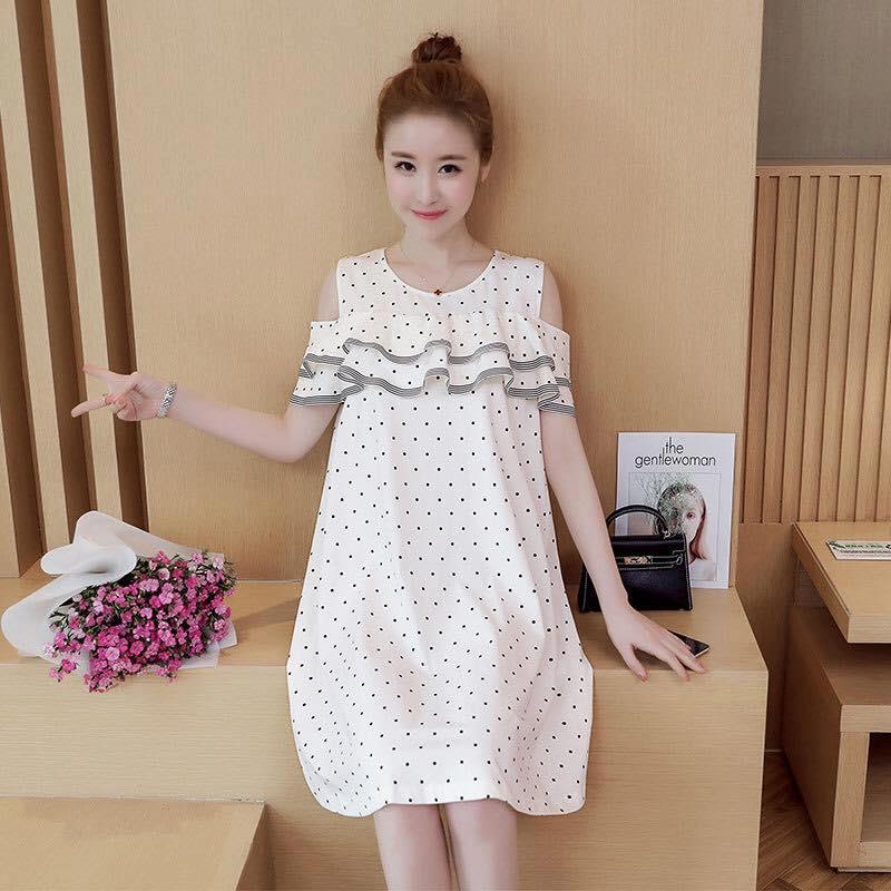 VÁY BẦU, ĐẦM BẦU THỜI TRANG CHẤM BI TTGR 12