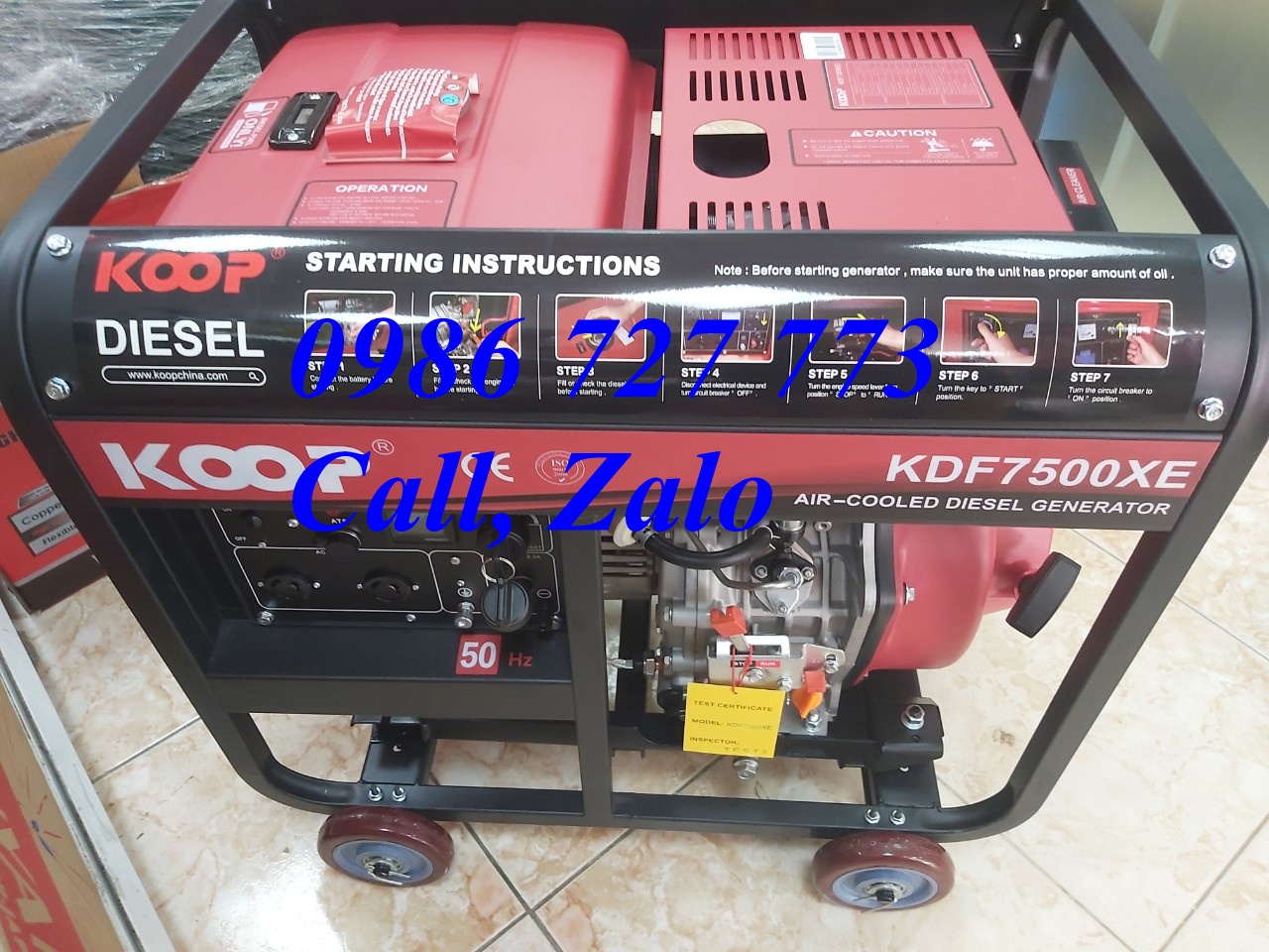 Máy phát điện dầu 5kw KOOP KDF7500XE