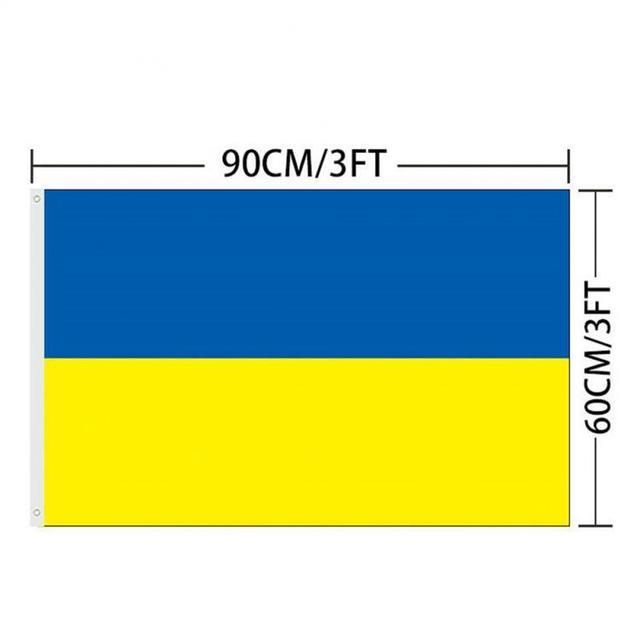 ㍿ NEW Ukraine National Flag 90X150cm Hanging Polyester Blue Yellow UA UKR Ukrainian National Flags For Decoration Flag Banner