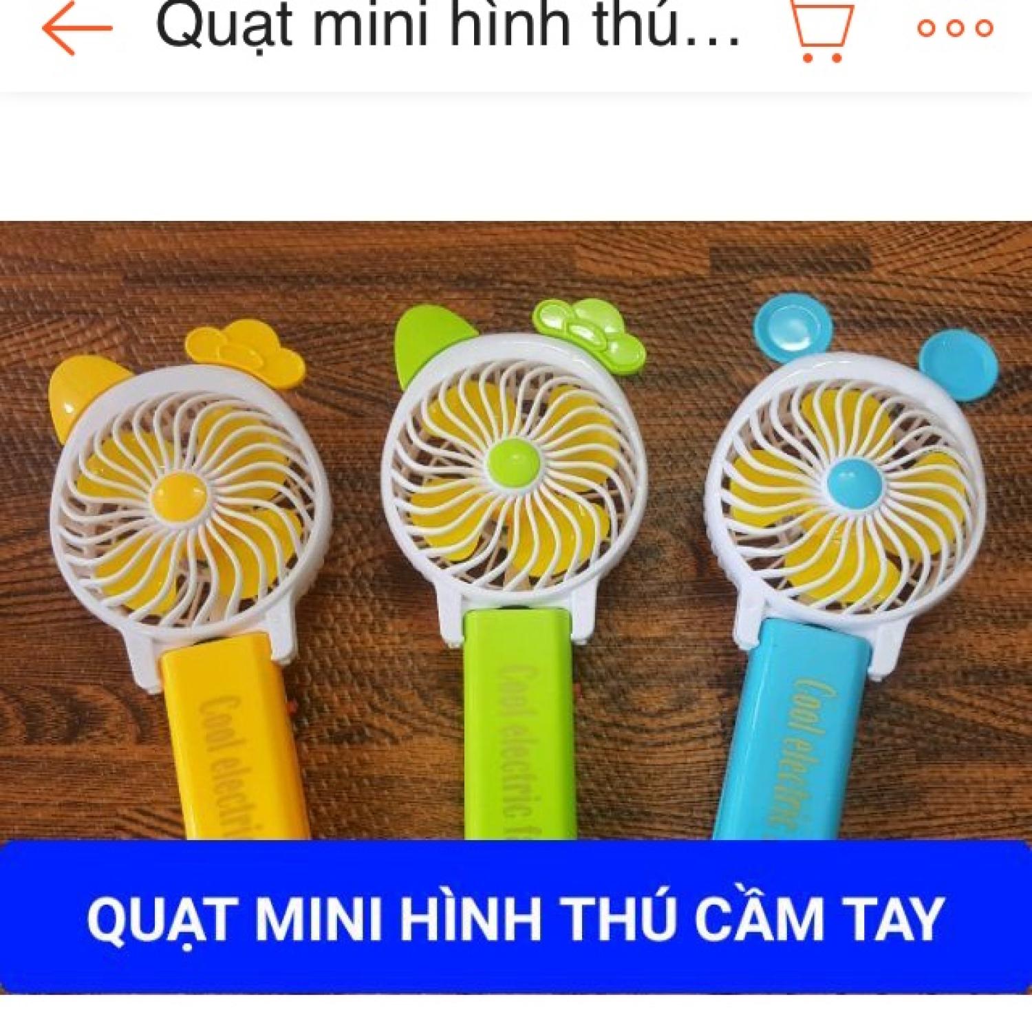 Quạt mini hình thú cầm tay siêu mát