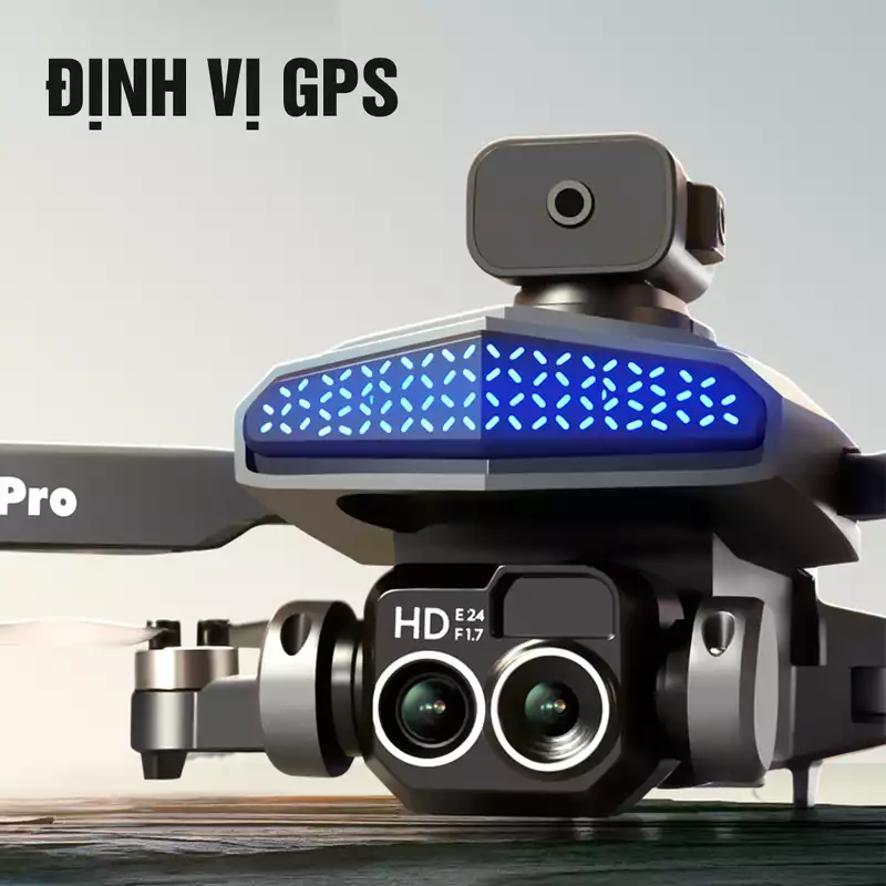 Máy Bay Flycam Camera Mini Giá Rẻ, Drone D6 Pro Máy Bay Không Người Lái Điều Khiển Từ Xa 4 Cánh Bay Siêu Cao, Siêu Xa, Pin Siêu Khủng