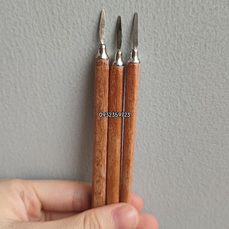 ( Combo 5 cây ) Cây Lấy Khoé Vệ Sinh Móng Tai Móng Chân - Mẫu Cán Gỗ 7cm