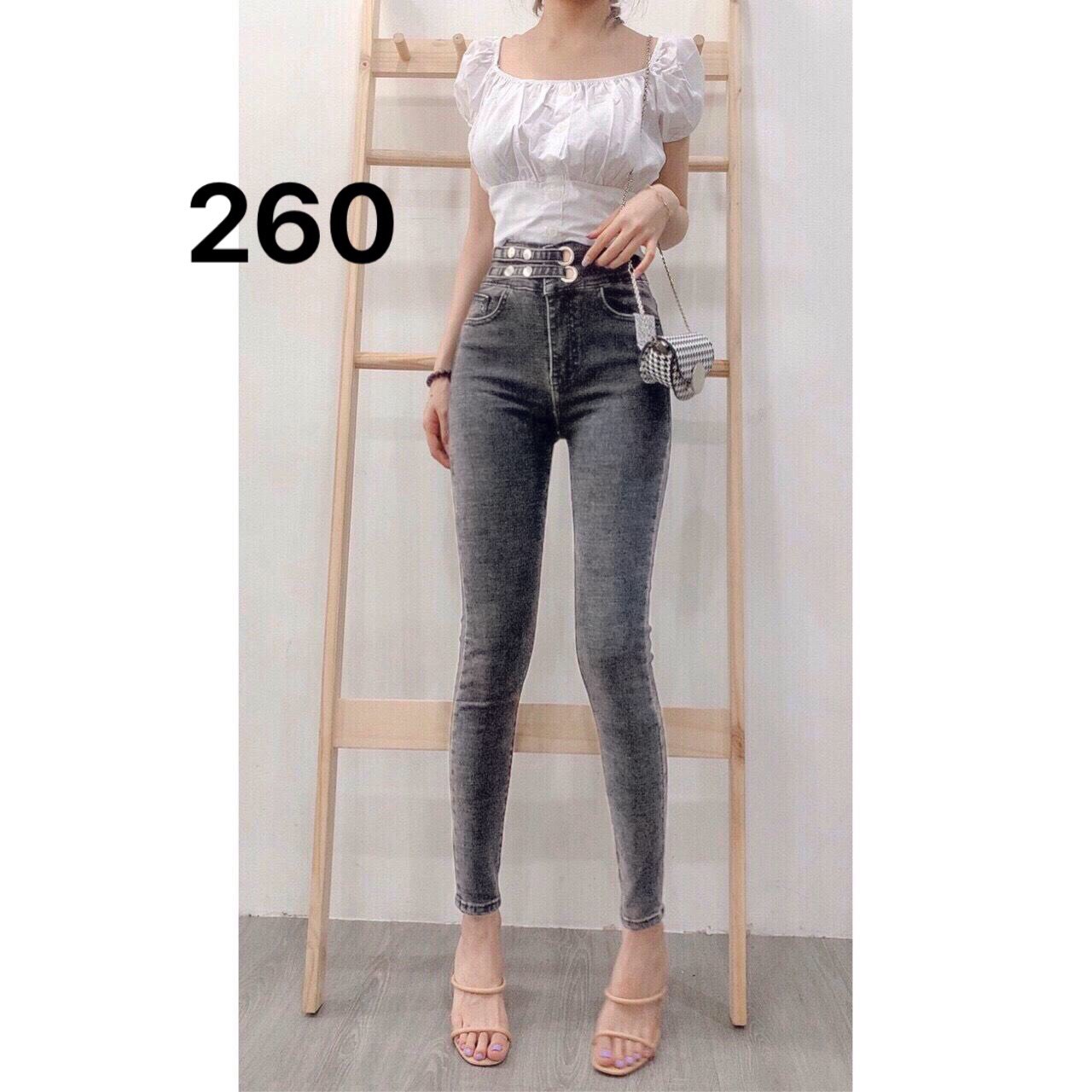 [HCM]QUẦN JEAN NỮ MÀU XÁM CHẤT BÒ CO GIÃN LƯNG CAO SIÊU TÔN DÁNG MẪU MỚI THỎ TÂY SHOP94 MS173