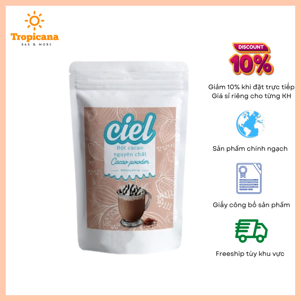 Bột Cacao nguyên chất Ciel