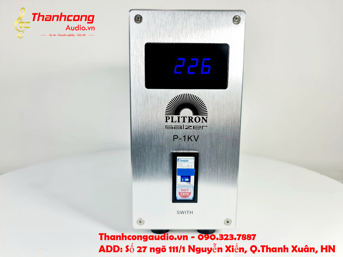 ( Ảnh thật). Biến áp cách ly PLITRON Salzer 1000w CANADA ( 220v và 100v).