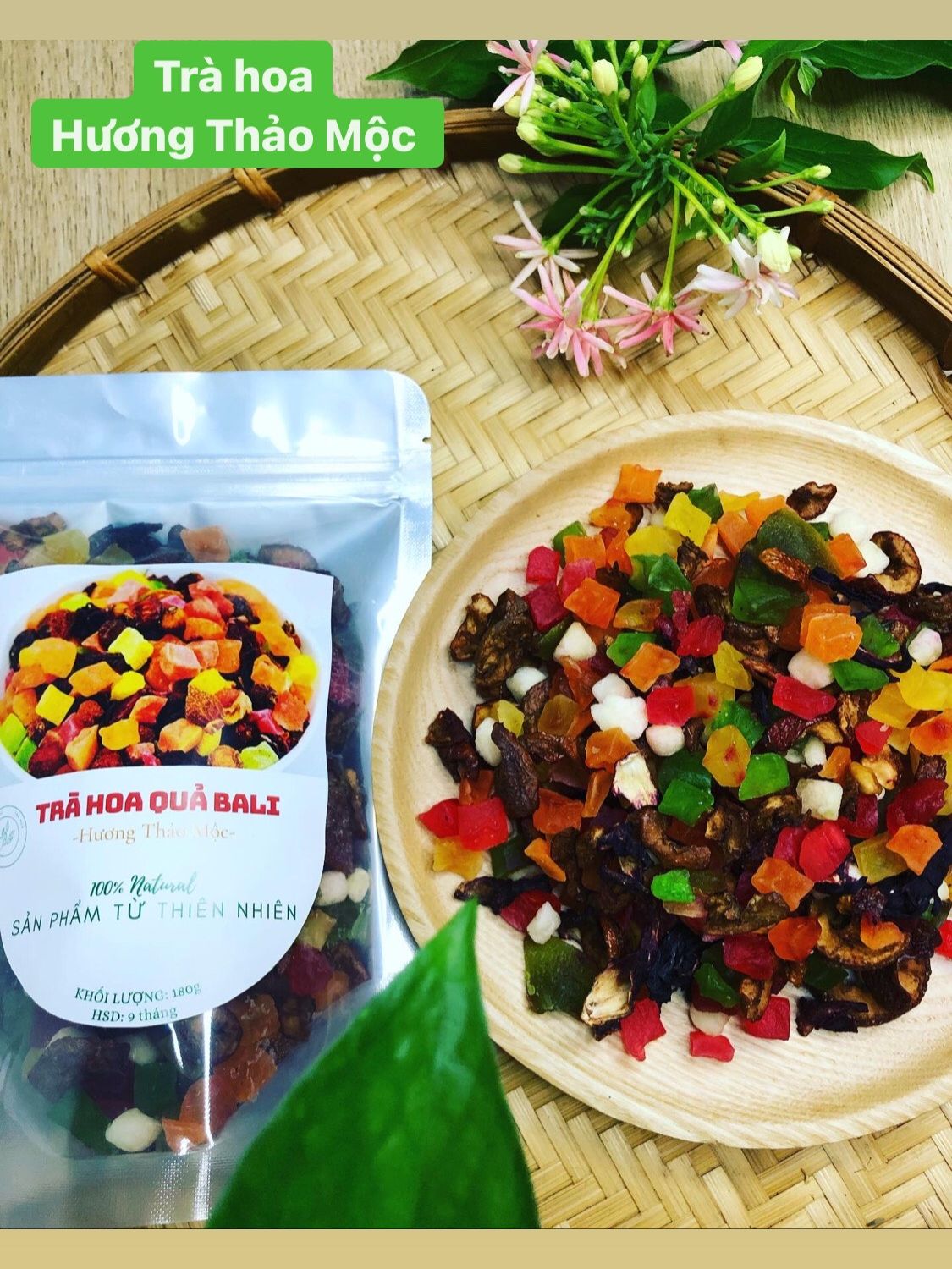 Trà Hoa Quả Bali - Trà Hoa Natural Thảo Mộc