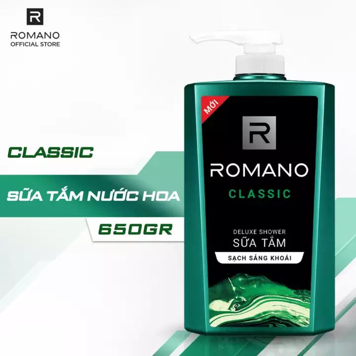[HCM]SỮA TẮM ROMANO 650G (ĐỦ MÀU)