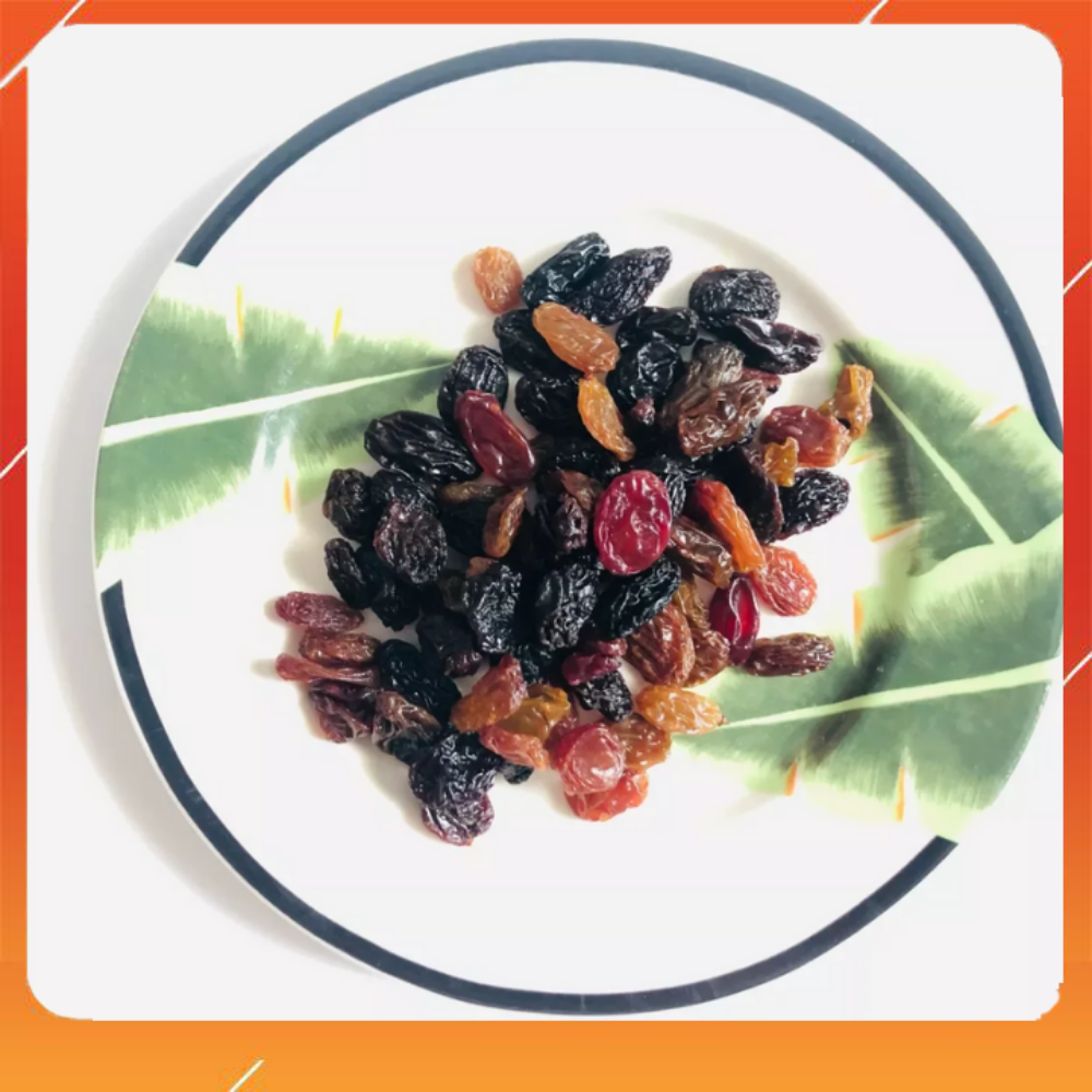 500gr Nho khô 3 màu (nho xanh, nho đen, nho đỏ)- 500g raisins (red, green black)