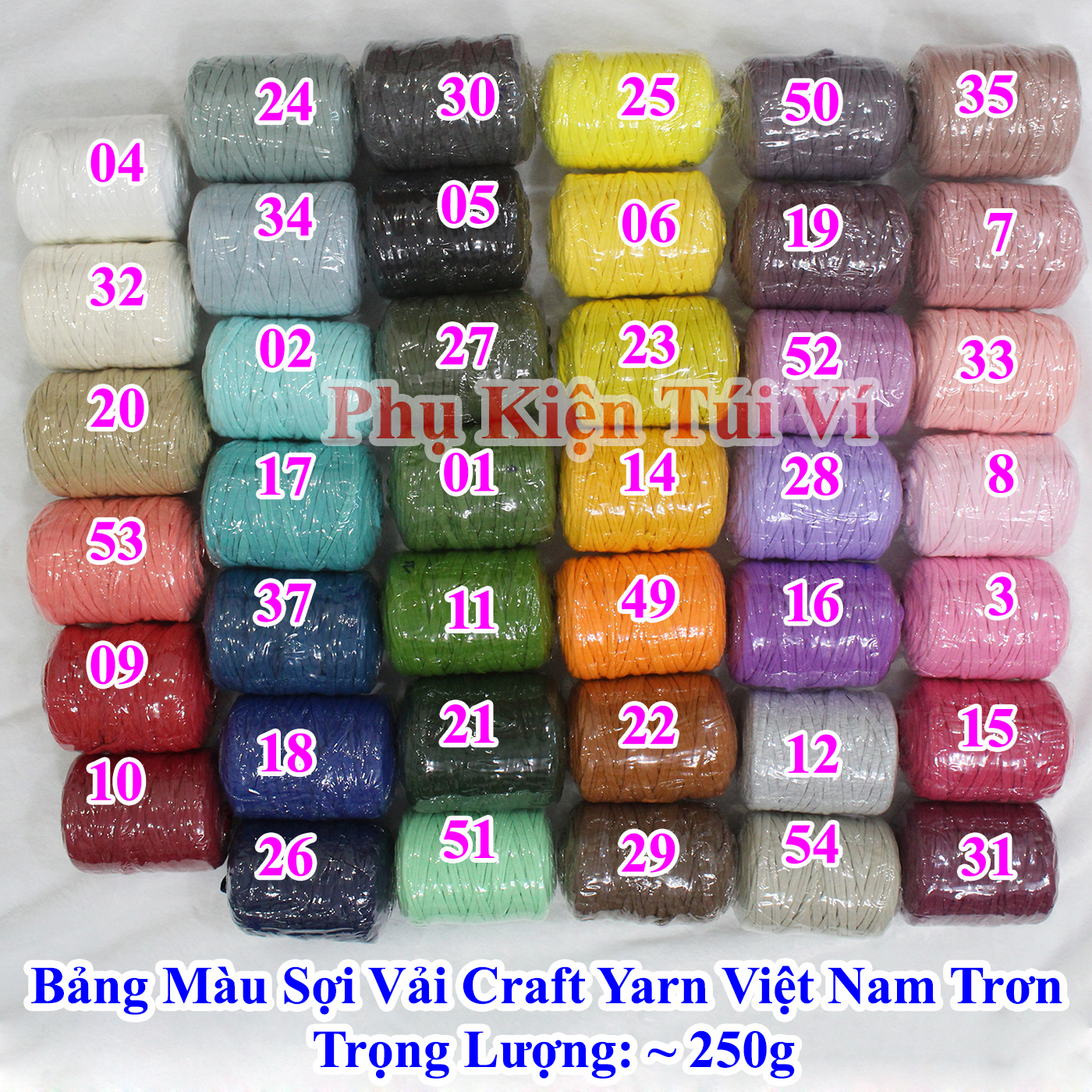 Sợi vải Việt Nam trơn 75k/c 250gr +-25gr/ Sợi vải craft yarn