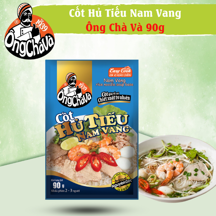 [Mua 1 lốc - Nhận 2 Quà] Lốc 15 Gói Cốt Hủ Tiếu Nam Vang Ông Chà Và 90gr