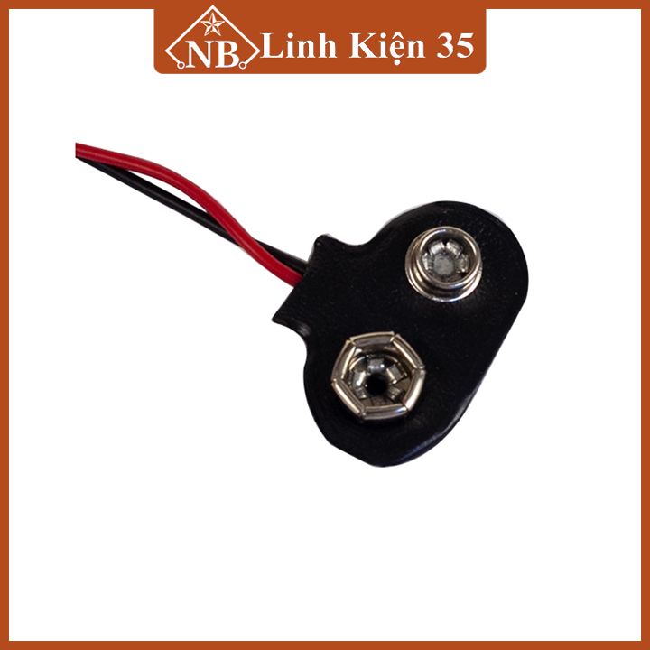 Dây đế pin 9V có đầu jack nối ra DC 5.5x2.1mm